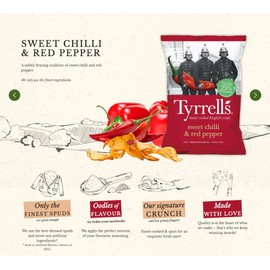 Tyrrells Sweet Chilli & Red Pepper 150g