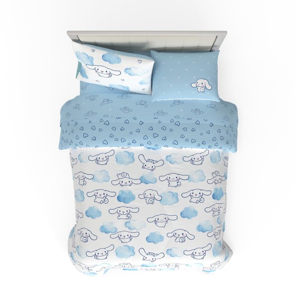Franco Cinnamoroll Bedding 7 Piece Super Soft Cozy Reversible Comforter