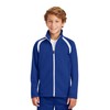 SPORT-TEK Youth Tricot Track Jacket YST90, True Royal/White, Small