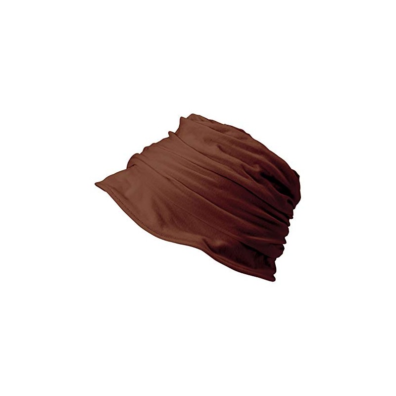 8-6618-02 Fluffy Indoor Hat (Kushat) Dark Brown