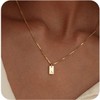 Ajo! Necklace with letters on plate 18 carat gold-plated -