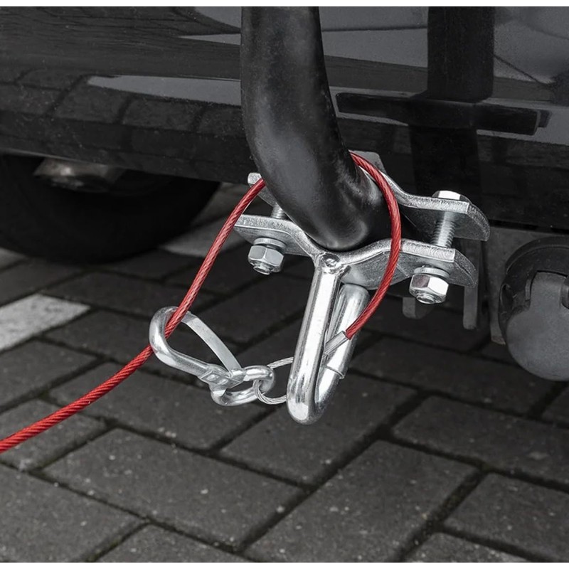 Freizeli ProPlus Trailer Safety Rope 1 Metre Red Brake Breakaway