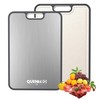 QUENTRO Titanium Cutting Board – Double Sided Chopping Board –