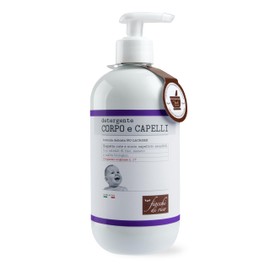 Fiocchi di Riso - Body and Hair Cleanser - 400ml - Cleansing for Newborns - Ideal until birth to protect sensitive scalp and scalp. Recycled pack