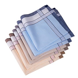 HANKYTEX Men's Handkerchiefs,100% Soft Cotton Hankie (design 1)