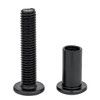 Xrfoiniu 50Pcs Black M8x40mm Furniture Bolts M8 Barrel Nut &