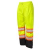 JORESTECH High Visibility Two-Tone Safety Rain Pants with Reflective Stripes