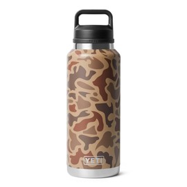 YETI Rambler 46 oz Bottle, Leakproof, Vacuum Insulated, Stainless Steel with Chug Cap, Wetlands Camo