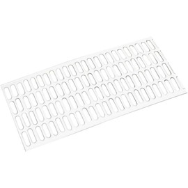 5 ft. White Vinyl Leaf Guard Contemporary