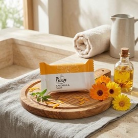 FARMASi Dr. C. Tuna Calendula Soap, Soothes Dry, Itchy, Cracked, Irritated Skin, Powerful Skin Protection, Hydrating and Replenishing Skin Care, Face & Body Soap (4.41 oz.)