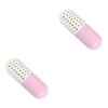 Baluue 2pcs Capsule Shaped Deodorizer Moisture Absorber for Shoes Suitcases