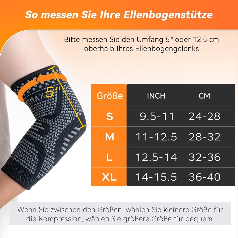 INDEEMAX Elbow Bandage Tennis Elbow Bandage for Men Women, Compression