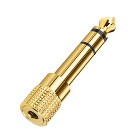 Piano Adapter, 1/4'' Male to 3.5mm 1/8'' Female Stereo Headphone Adapter Stereo Headphones Jack Plug for Electronic Keyboard, Guitar, Drum