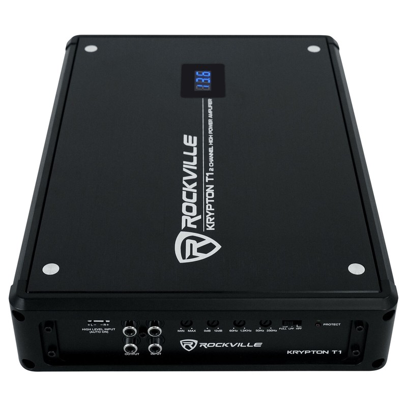 Rockville KRYPTON T1 1600 Watt Peak/400w RMS 2 Channel Car