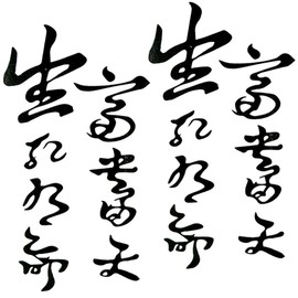 Oottati 2 Sheets Tiny Small Temporary Tattoos For Women Men Finger Hands Neck Wrist Face, Fake Tattoo Stickers For Kids Boys Girls Chinese Character calligraphy Dying is as natural as living