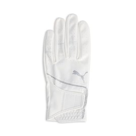PUMA Golf Gloves Golf Super Leather Touch Gloves (Left Hand), Bright White/Slate Sky 25, bright white/slate sky