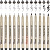 Fineliner Drawing Art Pen, Writing Pens, Inking Markers Liner, Smooth