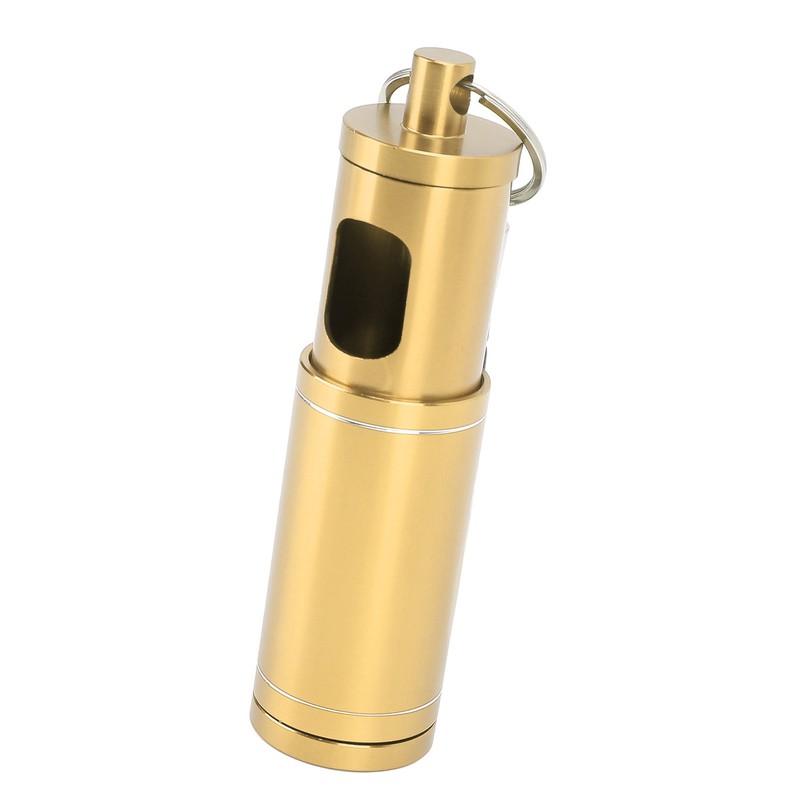 Portable Pocket Ashtray with Keychain Lanyard Retractable Circular Aluminium Alloy
