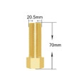Joywayus 1/2" Female × 1/2" Male Brass 2.76inch (70mm）Length Extension