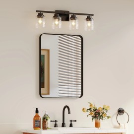 New Popular Fashion Style Modern Framed Mirror Aluminium Wall Mirror for Living Room & BathroomColor: Black, Size: 22*30inch