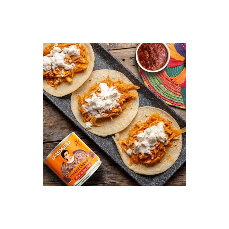 La Morena Crushed Chipotle peppers 13oz (SINGLE) (Packaging may vary)