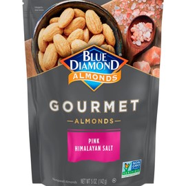 Blue Diamond Almonds, Gourmet Specialty Pink Himalayan Rock Salt Flavored Classic Snack Nuts Perfect for Charcuterie, Holidays, Gatherings, or Savory Snack, 5 oz.