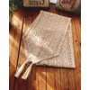 Table Runner 10 x 69 inches, Woven Cotton Crochet Lace