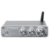 Rockville BLUAMP 21 Silver 2.1 Channel Bluetooth Home Audio Amplifier