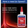 LOOCTOT 60g(2.12 oz) Thin Super Glue Dries Super Fast (2-5