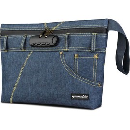 Yannabis Smell Proof Bag with Combination Lock, 11.8"x8.6" Durable Smell Proof Pouch, Travel Stash Bag