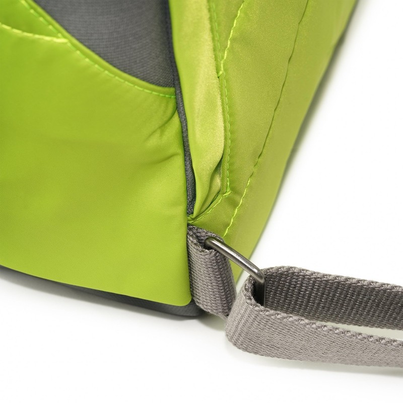 Roka London Canfield B Small Recycled Nylon Lime Backpack