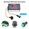 Digital display PWM DC motor speed controller Binghe 6V12V24V48V Stepless