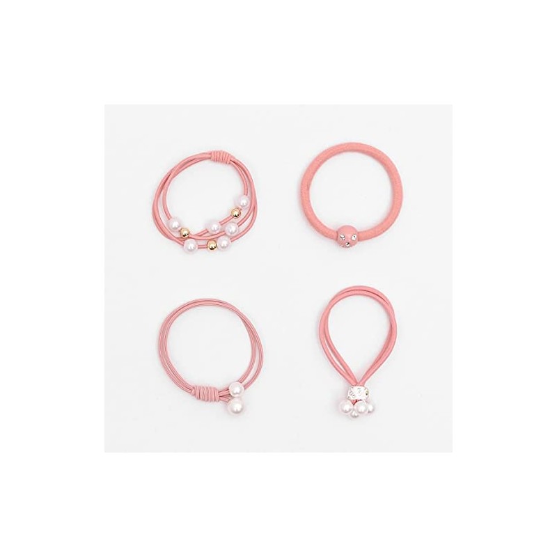 Elastic Hair Ties Set Ponytail Holders Fashion Beaded Bands Scrunchies