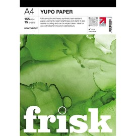 Frisk Yupo Paper Pad Heavyweight 155gsm 15sheets A4, White