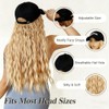 Hat Wigs for Women Baseball Cap Wig with Hair Extensions