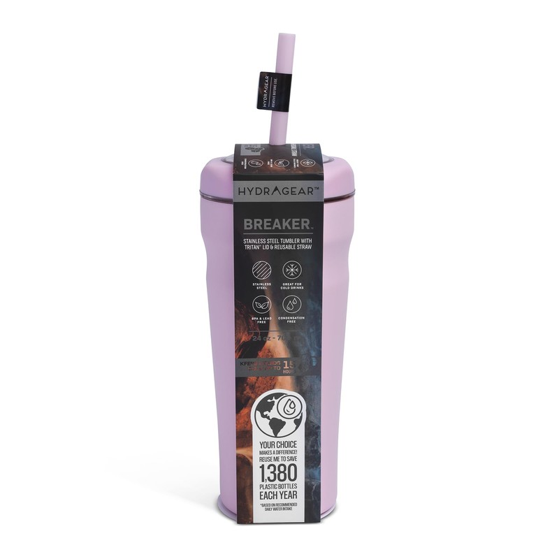 Hydragear Breaker Stainless Steel Tumbler with Tritan Lid and Reusable