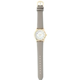 Fieldwork PP004-2 Women's Analog Wrist Watch, Leather Strap, Gray, Salon Large, gray, Modern