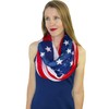Shimmer Anna Shine USA American Flag Patriotic Scarf (USA Infinity