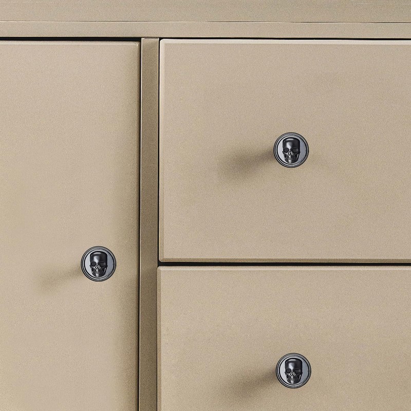 BAMI-LEE House Vintage Skull Knob, 6 pcs Single Hole Cabinets