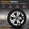 Unbranded Set of Four 17" Chrome ABS Wheel Skin Covers