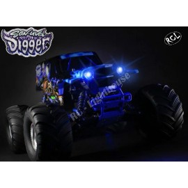 Traxxas Son-Uva Digger LED Light Set Stampede Xmaxx Revo 2B2R10mm JR JST