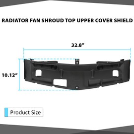 Upper Radiator Fan Shroud Cover Splash Shield Compatible with Benz C230 C250 C280 C300 C350 C63 2009-2015 2045000155, 4178277525