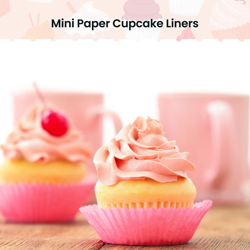 NUOMI 1 Inch Super Mini Cupcake Papers Liners Baking Cups