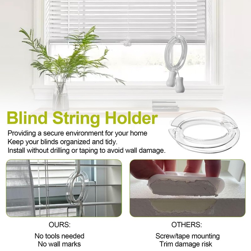 8Pcs Window Blind Cord Winder,Safety Baby Proof Blind Cord Holder