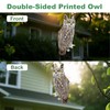 2PCS Reflective Owl Scarer Devices Plastic Owl Hanging Decoration Woodpecker