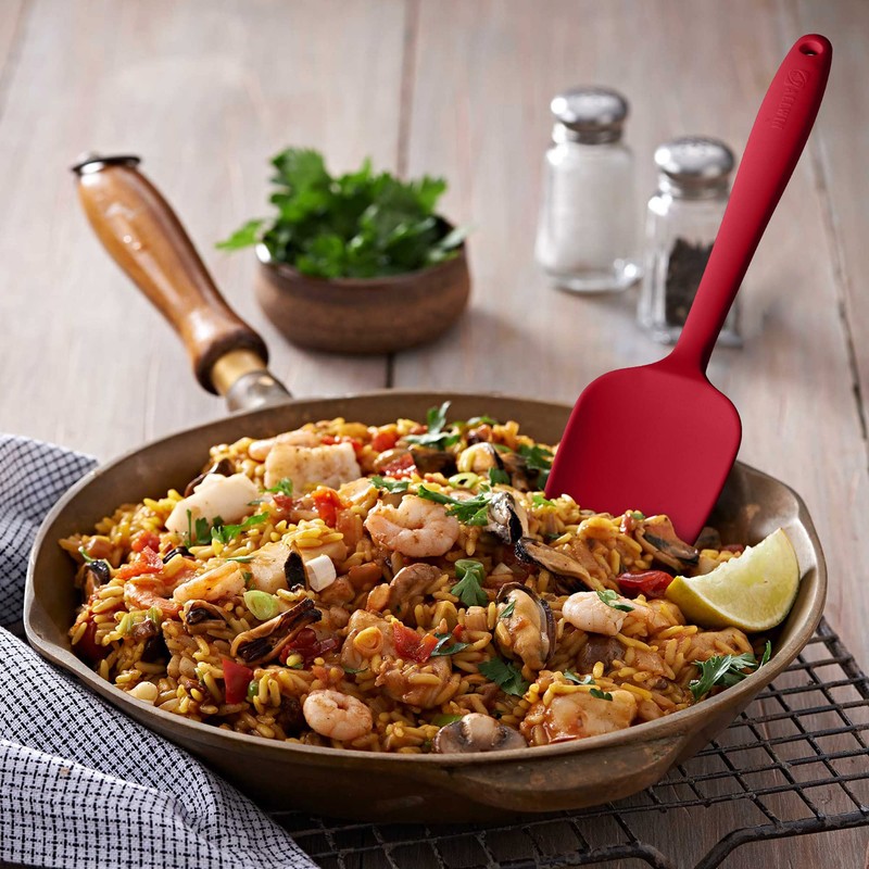 Silicone Spatula 3-piece Set, Ergonomic Handle High Heat-Resistant Spatulas, Non-stick