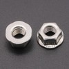 (50 PCS) M6-1.0 Hexagon Flange Nuts with Non-Serrated Flange Washer