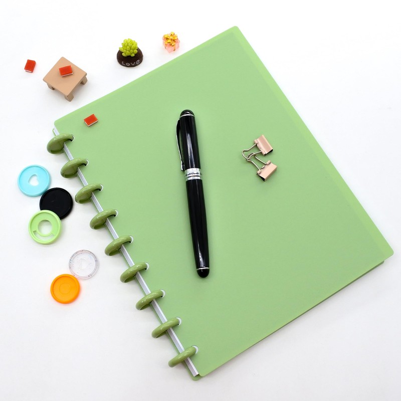 ITSYHPRO Discbound Notebook Medium Size 9 Discs Cover with 60Pages