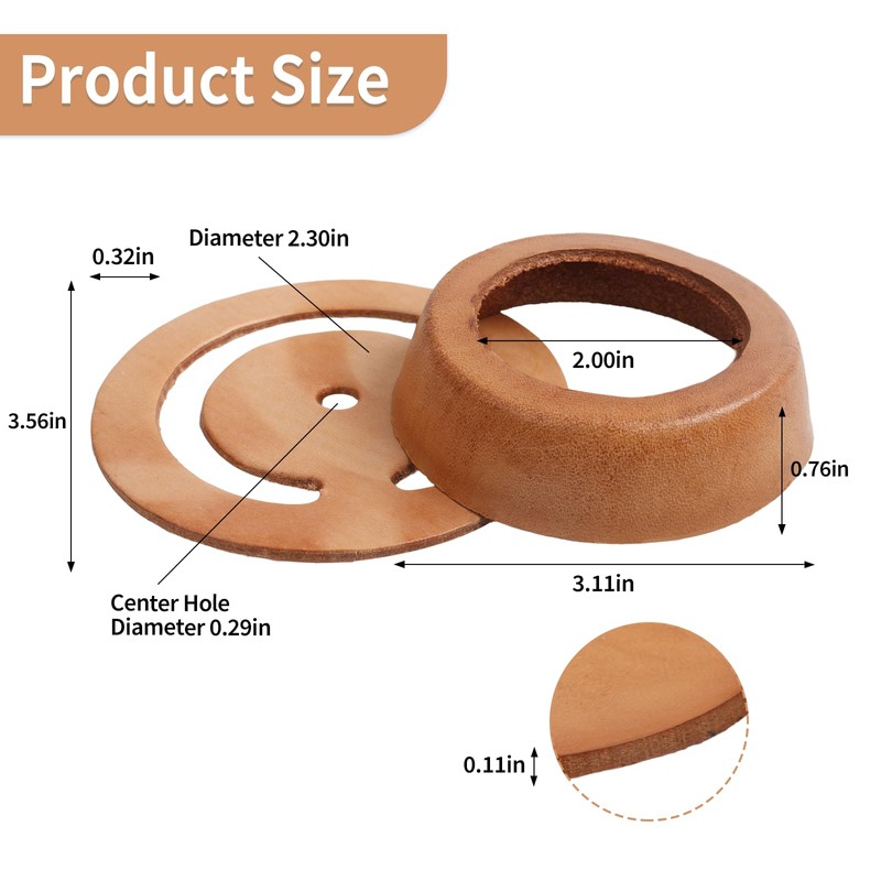 LVACODV Pitcher Pump Leathers Repair Kit Leather Lower Valve Leather