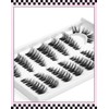 Cat Eye Cluster Lashes,10-15mm DIY Eyelash Extensions,Natural Cluster Eyelashes for